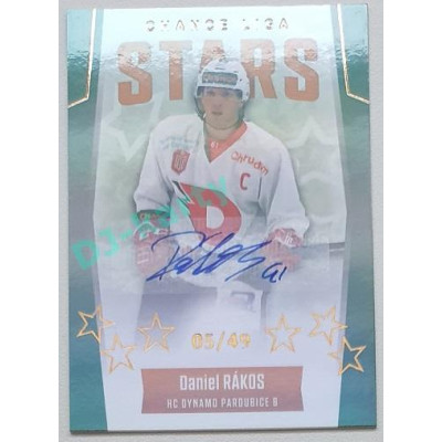 2022/23 Goal Cards Chance Liga 1. série #ST-11 Daniel Rákos Chance Liga Stars Autograph 05/49