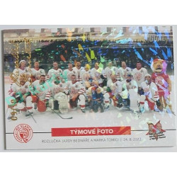 2022/23 Goal Cards Chance Liga 1. série #46 týmové foto Rozlučka Slavia Parallel 09/19