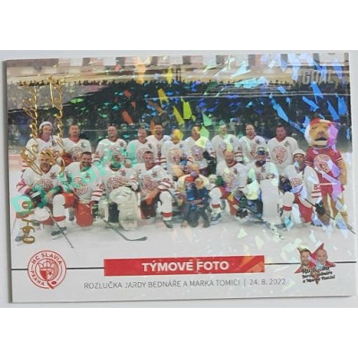 2022/23 Goal Cards Chance Liga 1. série #46 týmové foto Rozlučka Slavia Parallel 09/19