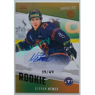 2022/23 Goal Cards Chance Liga 2. série #06 Štěpán Němec Rookie Autograph xx/49