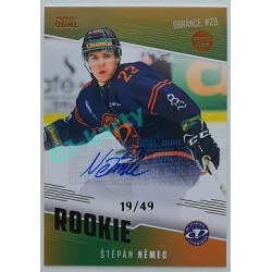 2022/23 Goal Cards Chance Liga 2. série #06 Štěpán Němec Rookie Autograph xx/49