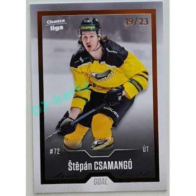 2022/23 Goal Cards Chance Liga Update #426 Štěpán Csamangó Gold xx/23