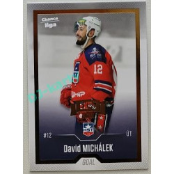 2022/23 Goal Cards Chance Liga 2. série #280 David Michálek Expo Gold 1 of 3