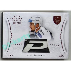 2021/22 OFS The Final Series Jiří Černoch #STI-CEJ 03/10 Game Used Stick Red