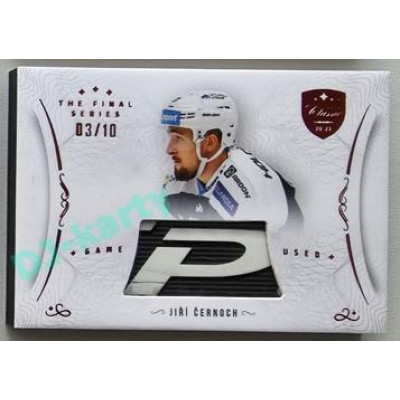 2021/22 OFS The Final Series Jiří Černoch #STI-CEJ 03/10 Game Used Stick Red