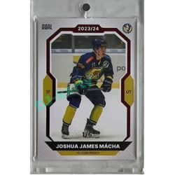2023/24 Goal cards Chance Liga 2. série #302 Joshua James Mácha Red 1/6