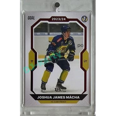 2023/24 Goal cards Chance Liga 2. série #302 Joshua James Mácha Red 1/6