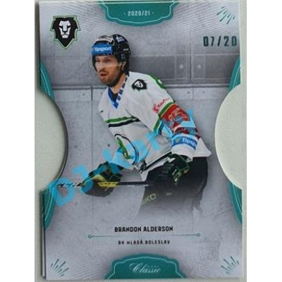 2020/21 OFS 2. série Brandon Alderson #353 13/20 Blue Cut