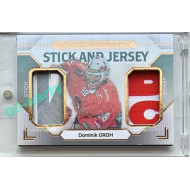 2023/24 Goal cards Chance Liga 2. série #SJ-18 Dominik Groh EXPO Game Used Material Jersey&Stick bronze 2/2