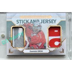 2023/24 Goal cards Chance Liga 2. série #SJ-18 Dominik Groh EXPO Game Used Material Jersey&Stick bronze 2/2