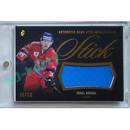 2023/24 LC Expectations Road to Prague #GUM-20 Pavel Kousal Stick Authentic Game Used Memorabilia Gold 16/20