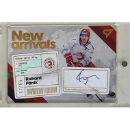 2023/24 Sportzoo ELH 1. série #NAS-RP Richard Pánik New Arrival Auto 57/65