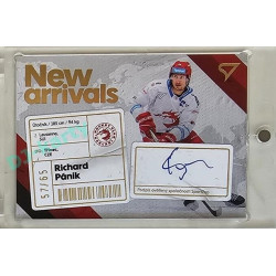 2023/24 Sportzoo ELH 1. série #NAS-RP Richard Pánik New Arrival Auto 57/65