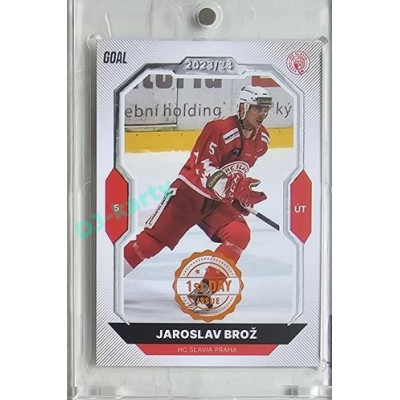 2023/24 Goal cards Chance Liga 1. série #134 Jaroslav Brož 1st day of issue
