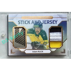 2023/24 Goal cards Chance Liga 2. série #SJ-15 Adam Rulík EXPO Game Used Material Jersey&Stick bronze 2/2