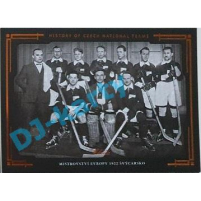 2020 OFS SSČH Mistrovství Evropy 1922 Švýcarsko #HCNT-06 09/20 History of Czech National Teams Cooper