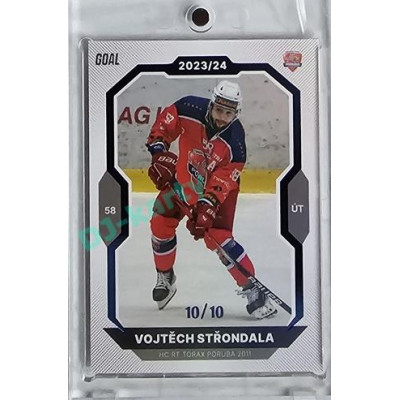 2023/24 Goal cards Chance Liga 1. série #069 Vojtěch Střondala Blue 10/10