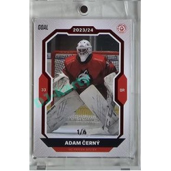 2023/24 Goal cards Chance Liga 2. série #313 Adam Černý Red 1/6