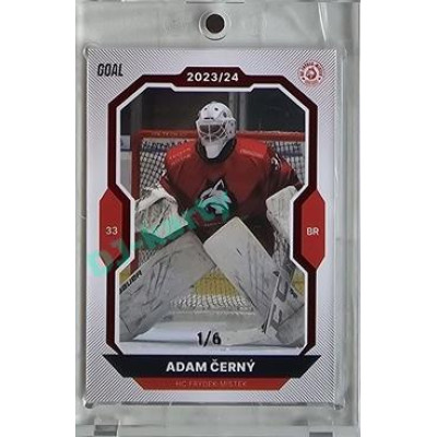 2023/24 Goal cards Chance Liga 2. série #313 Adam Černý Red 1/6