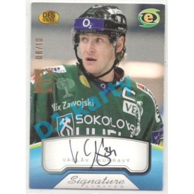2021/22 OFS The Final Series Václav Skuhravý #SIGN53 08/10 Bonus Signature 09/10 OFS Signature