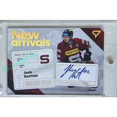 2023/24 Sportzoo ELH 1. série #NAS-JK Josh Kastner New Arrival Auto 45/65