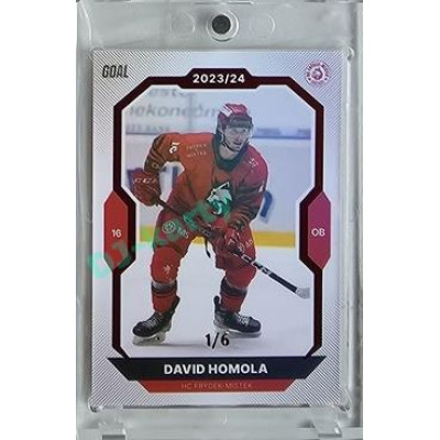 2023/24 Goal cards Chance Liga 2. série #316 David Homola Red 1/6