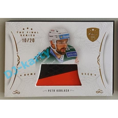 2021/22 OFS The Final Series Petr Koblasa #STI-KOT 10/20 Game Used Stick Gold
