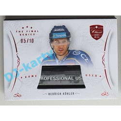 2021/22 OFS The Final Series Bedřich Köhler #STI-OHE 05/10 Game Used Stick Red
