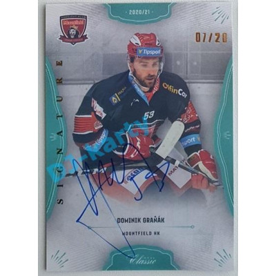 2021/22 OFS The Final Series Dominik Graňák #330 07/20 Bonus Signature Rainbow