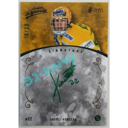 2021 Legendary Cards League Dynasty Vsetín Ondřej Kratěna #71 18/30 Signature
