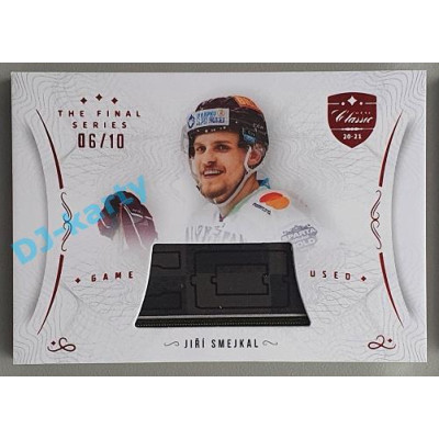 2021/22 OFS The Final Series Jiří Smejkal #STI-SMJ 06/10 Game Used Stick Red