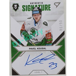 2021/22 Sportzoo TIPSPORT ELH Pavel Kousal #SL1-PK 86/90 Signature level 1