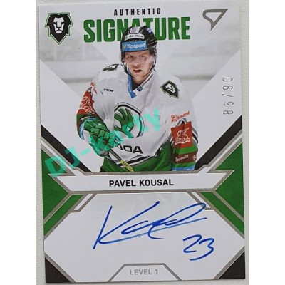 2021/22 Sportzoo TIPSPORT ELH Pavel Kousal #SL1-PK 86/90 Signature level 1