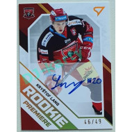 2021/22 Sportzoo TIPSPORT ELH 2. série #RP-17 Kryštof Lang Rookie Premiere Auto 46/49