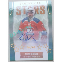 2022/23 Goal Cards Chance Liga 1. série #ST-12 Aaron Berisha Chance Liga Stars Autograph 06/49