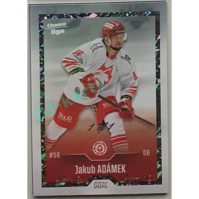 2022/23 Goal Cards Chance Liga 1. série #134 Jakub Adámek Rainbow 1/1