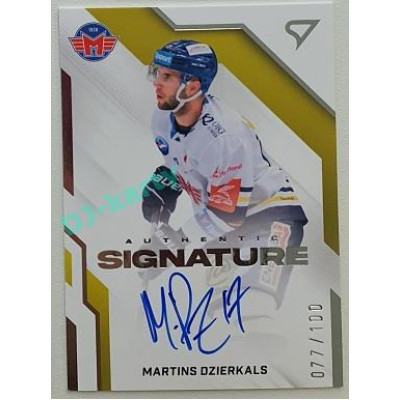 2022/23 Sportzoo ELH 2. série #AS2-MD Martins Dzierkals Signature level 2 xxx/100