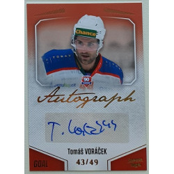 2022/23 Goal Cards Chance Liga 2. série #152 Tomáš Voráček Autograph xx/49