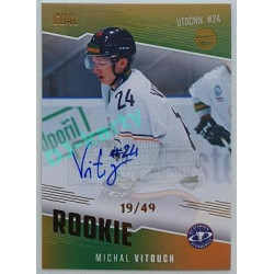 2022/23 Goal Cards Chance Liga 2. série #07 Michal Vitouch Rookie Autograph xx/49