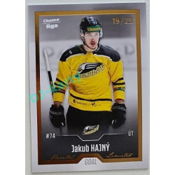 2022/23 Goal Cards Chance Liga Update #427 Jakub Hajný Gold xx/23