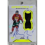 2023/24 Sportzoo ELH 2. serie #SM-KE Michal Kempný Spectacle Memorabilia Neon Yellow Auto 03/10