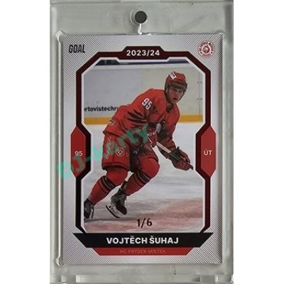 2023/24 Goal cards Chance Liga 2. série #317 Vojtěch Šuhaj Red 1/6