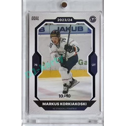 2023/24 Goal cards Chance Liga 1. série #079 Markus Korkiakoski Blue 10/10