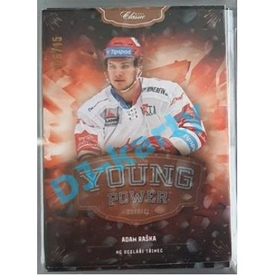 2020/21 OFS 1. série Adam Raška #YP-1 06/15 Young Power Aquadropp