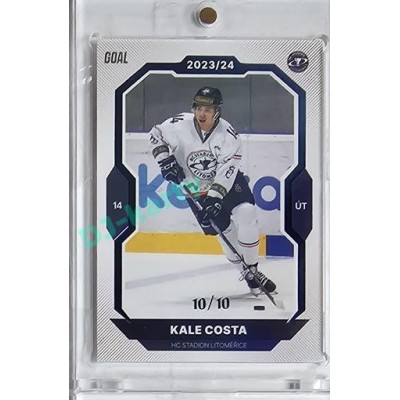 2023/24 Goal cards Chance Liga 1. série #080 Kale Costa Blue 10/10