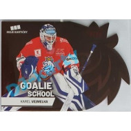 2020 MK reprezentace Karel Vejmelka #7 26/50 Goalie School Die-cut Red