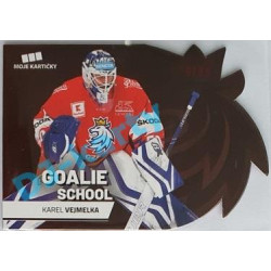 2020 MK reprezentace Karel Vejmelka #7 26/50 Goalie School Die-cut Red