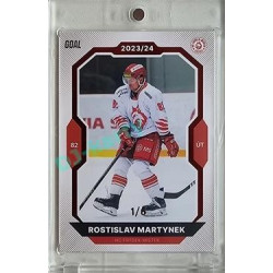 2023/24 Goal cards Chance Liga 2. série #326 Rostislav Martynek Red 1/6