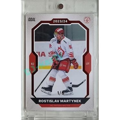 2023/24 Goal cards Chance Liga 2. série #326 Rostislav Martynek Red 1/6