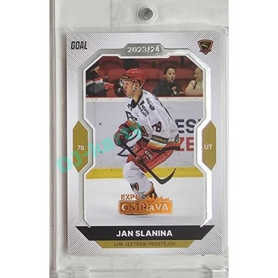 2023/24 Goal cards Chance Liga 2. série #257 Jan Slanina Expo Ostrava 1of2